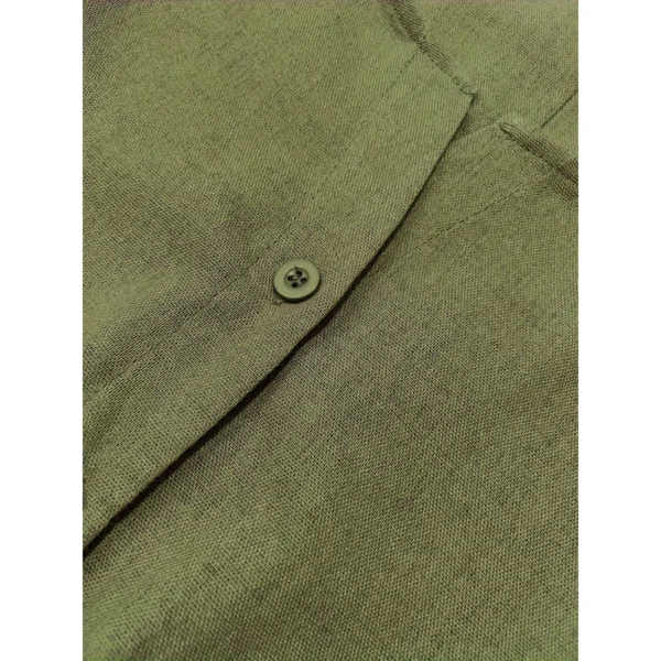 Breathable Cotton Linen Vintage Jumpsuit With Buttons And Pockets - Image 4